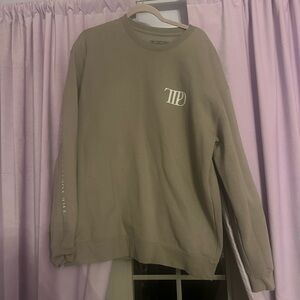 Taylor Swift The Tortured Poets Department Beige Crew Neck Sweater
